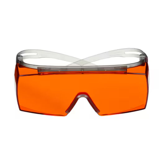 3M™ SecureFit™ 3700 Series Safety Glasses SF3706AS-GRY, Grey Temples, Orange OTG Anti-Scratch Lens - 10 Per Case