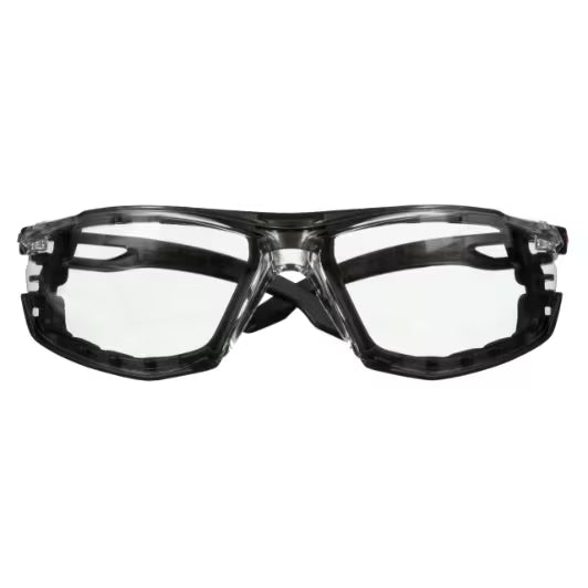 3M™ SecureFit™ 500 Series Safety Glasses SF501SGAF-BLK-FM, Black, Scotchgard™ Anti-Fog Coating, Clear AF-AS Lens, Fm Gskt - 20 Per Case