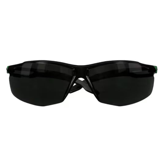 3M™ SecureFit™ 500 Series Safety Glasses SF550AF-GRN, Black/Green, IR 5.0 Grey AF-AS Lens