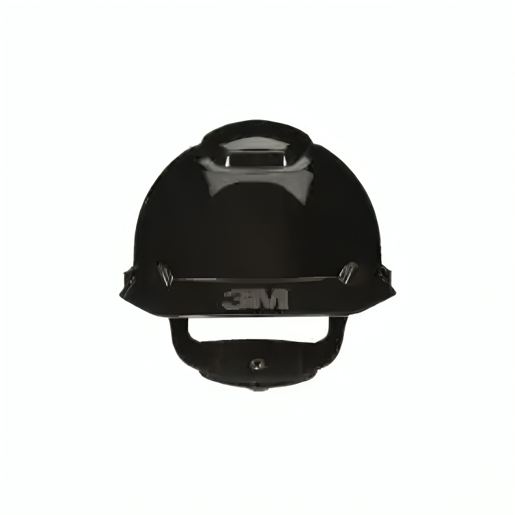 3M_SecureFit_HardHat_Black_4-PointPressureDiffusionRatchetSuspension_withUvicator_H-712SFR-UV-20PerCase