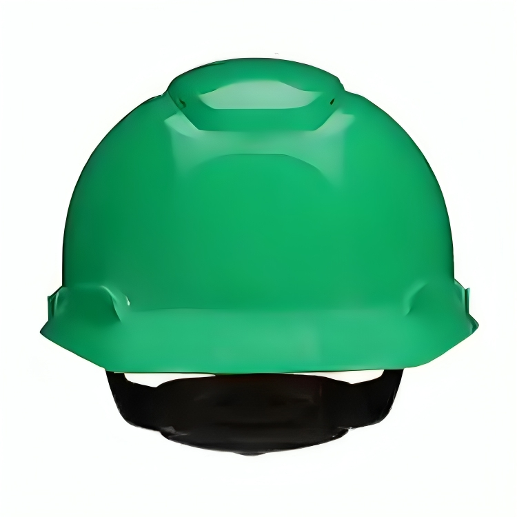 3M_SecureFit_HardHat_Green_Vented_4-PointPressureDiffusionRatchetSuspension_withUVicator_H-704SFV-UV-20PerCase