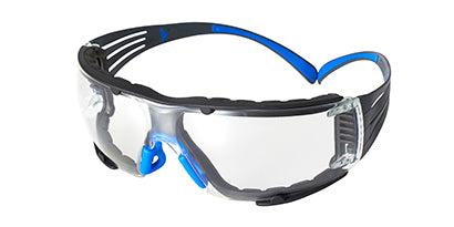3M™ SecureFit™ Protective Eyewear 400 Series, SF401SGAF-BLU-F, Clear Scotchgard™ Anti-Fog Lens, Removable Foam Gasket