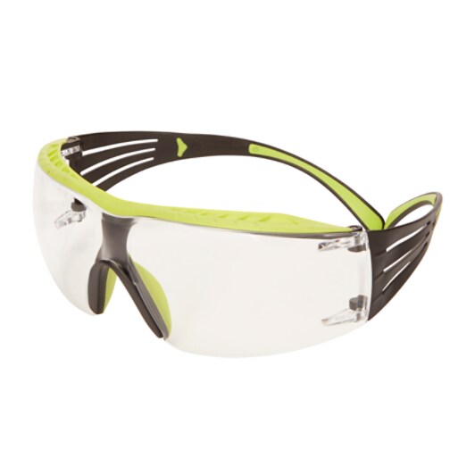 3M™ SecureFit™ Protective Eyewear 400 Series, SF401XAF-GRN, Clear Anti-Fog Lens, Green/Black - 20 Per Case
