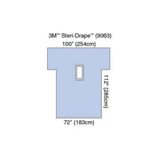 3M™ Steri-Drape™ Laparotomy/Laparoscopy Drapes, Large 100" x 112"
