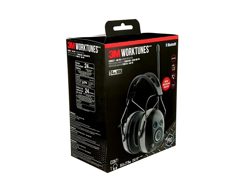 3M™ Worktunes™ Connect + AM/FM Hearing Protector, with Bluetooth® Technology, 24 DB , 2
