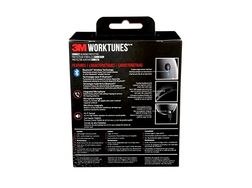 3M™ Worktunes™ Connect Hearing Protector, with Bluetooth® Technology, 24 dB , 6
