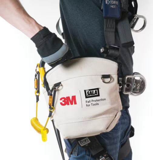 3M™ DBI-SALA® Utility Pouch, 1500130, with zipper, white canvas