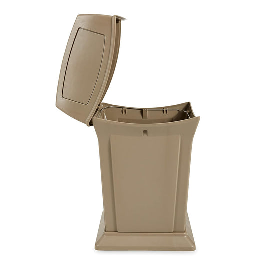 Rubbermaid Ranger 45-Gallon Trash Can with 2 Doors, Black
