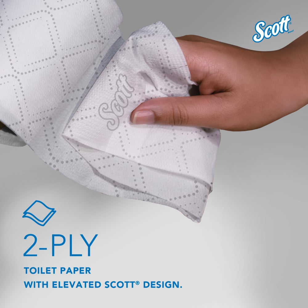 Scott® Pro Small Core Standard Roll Bath Tissue, 2 Ply, 36 x 1100