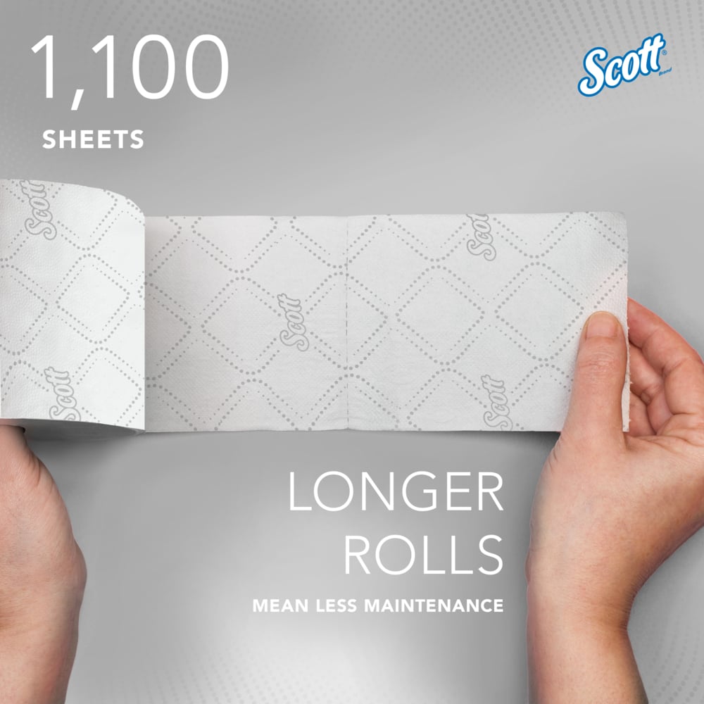 Scott® Pro Small Core Standard Roll Bath Tissue, 2 Ply, 36 x 1100