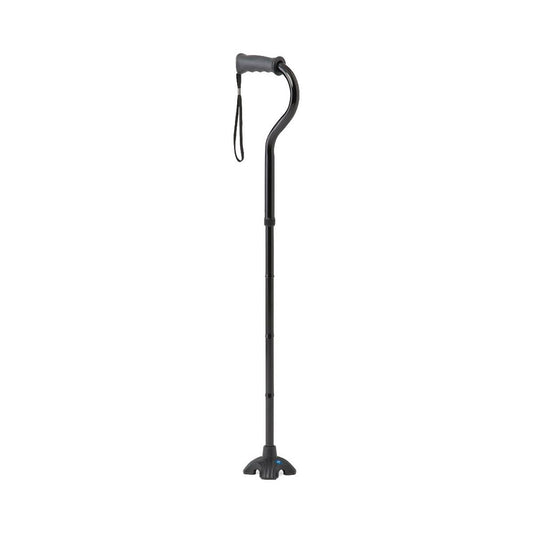 Medline 4U 4-Point Offset Folding Hybrid Cane With Gel Grip