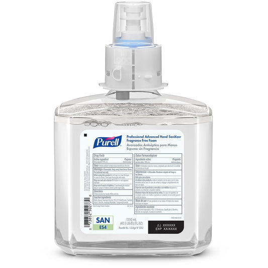 PURELL® 1200 ml Sanitizer Refill, Foam, Case of 2 - 5051-02