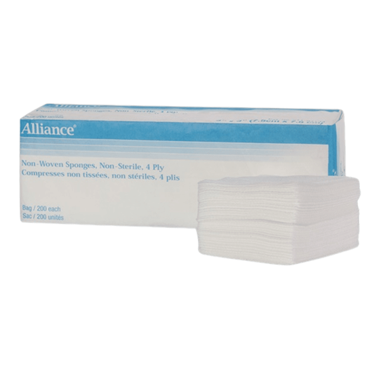 Alliance®  Non-Sterile Woven Gauze Sponges, 12-ply, 4" x 4"