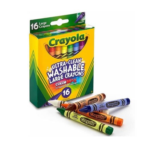 Crayola Ultra-Clean Washable Large Crayons, 16 Count