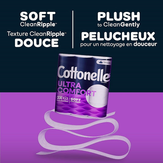 Cottonelle Ultra Comfort Soft Toilet Paper, 6 Mega Rolls, 5.13X10.26X11.46, 54167