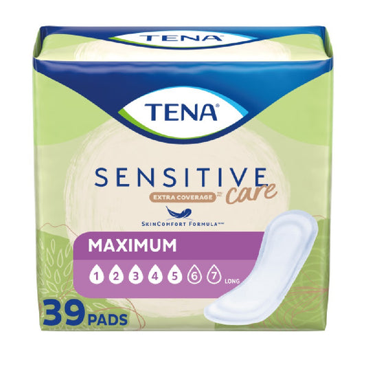 TENA Sensitive Care Maximum Extra Coverage Long Pads - High Absorbency