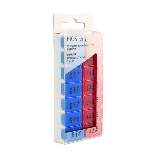 Compact Twice Daily Pill Box