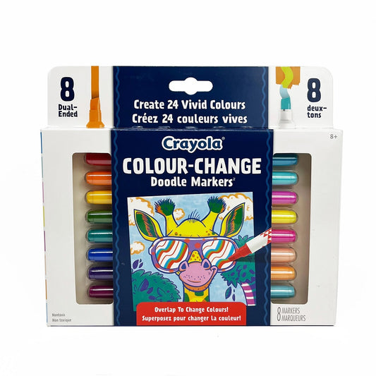 Crayola Colour-Change Doodle Markers, 8 Count