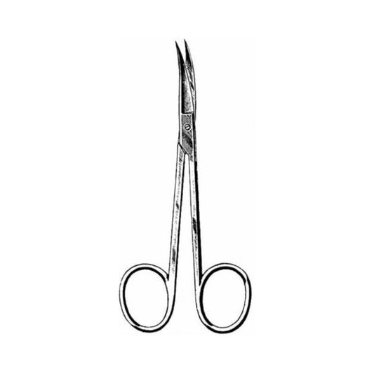 Iris Scissors, 4 1/2 in. (11.4 cm), Fine, Curved, Stainless Steel