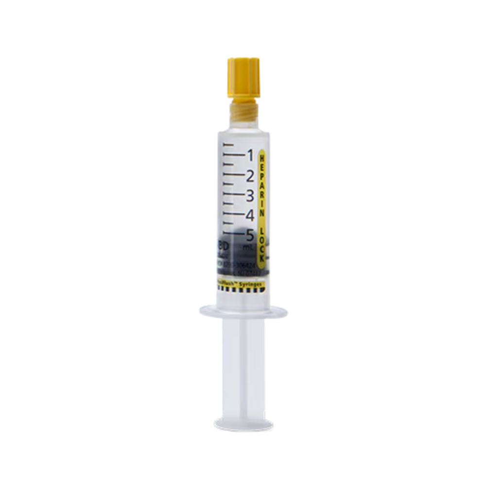 5 mL BD PosiFlush™ Heparin Lock Flush Syringe, 500 Usp