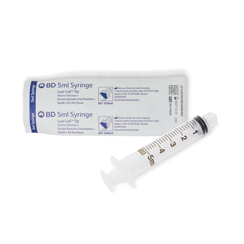 5 mL BD™ Luer-Lok™ Luer Lock Tip Without Safety