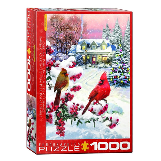 Eurographics Cardinal Pair 1000-Piece Puzzle, Christmas - Seasonal