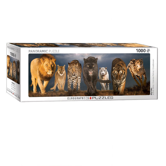 Eurographics Puzzle-Panoramic Puzzle- Big Cats 1000 Pieces- 6010-0297
