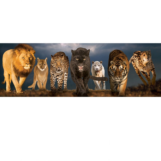 Eurographics Puzzle-Panoramic Puzzle- Big Cats 1000 Pieces- 6010-0297