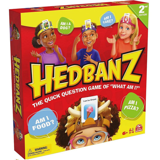 Hedbanz 2023 Edition with Brand New Cards Picture Guessing Board Game- Family Games
