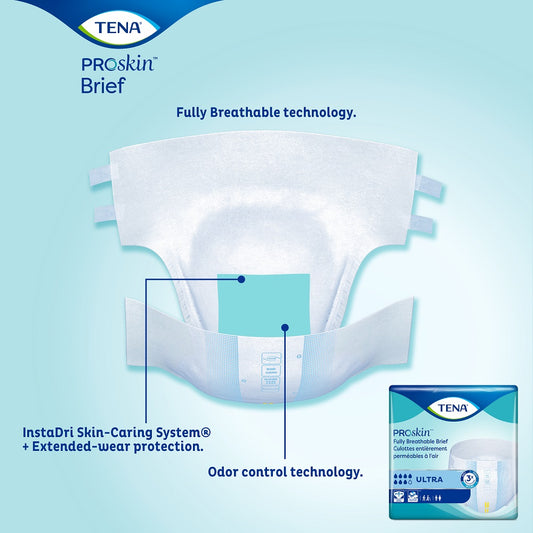 TENA ProSkin™ Unisex Ultra Incontinence Fully Breathable Briefs - Heavy Absorbency