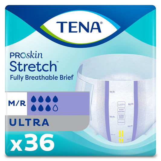 TENA ProSkin Unisex Ultra Stretch Incontinence Fully breathable Briefs - L/XL