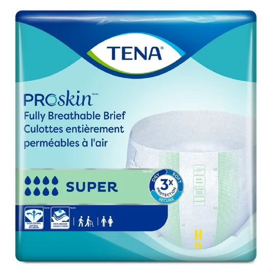 TENA ProSkin Super, Incontinence Brief, Adult, 152-163cm, XL- 68011