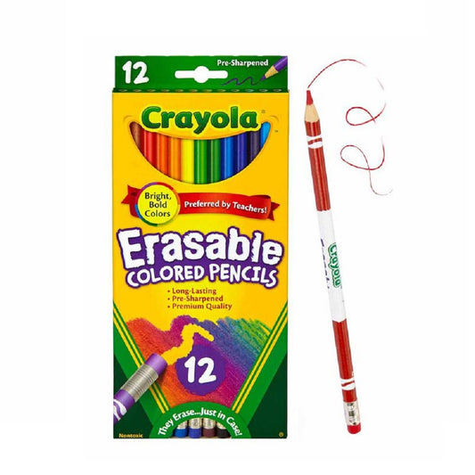 Erasable Colored Pencils, 12 Count