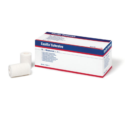 Easifix Cohesive Self-Adhesive Fixation Bandage, White, Box of 10