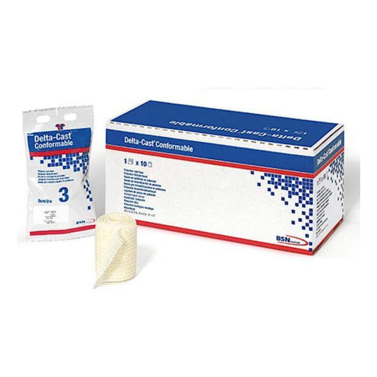 Delta-Cast Conformable - White Polyester Cast Tape, Pack of 10