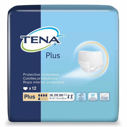 TENA ProSkin Plus Protective Underwear, Unisex, White, 173-203cm, 2XL- 72508