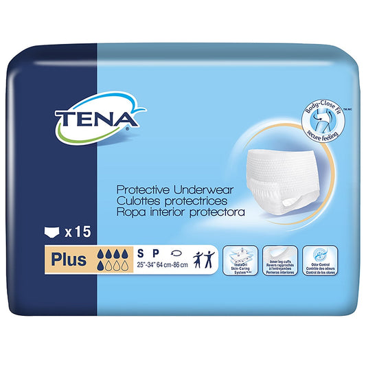 TENA ProSkin Plus Protective Underwear, Unisex, White, 64-86cm, S - 72631