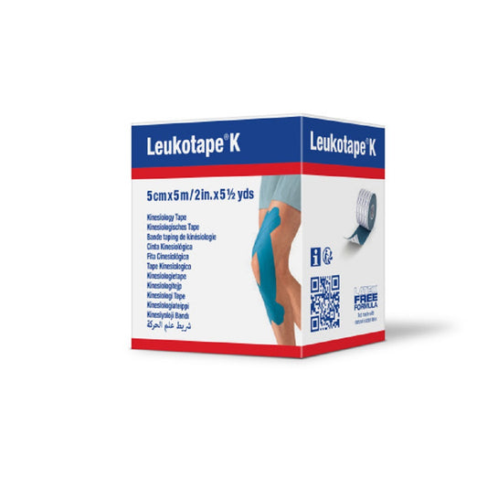 LeukoTape K - Elastic Adhesive Tape for Pain Relief, 5cm x 5m