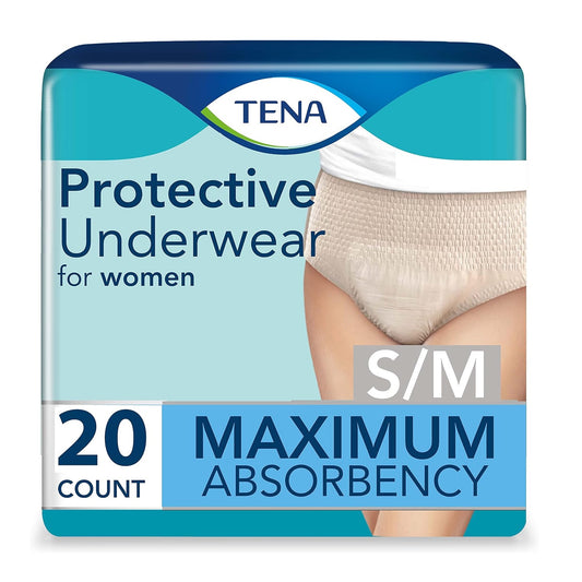 TENA ProSkin™ Protective Incontinence Underwear for Women, Moderate Absorbency, Small/Medium, 20 Count