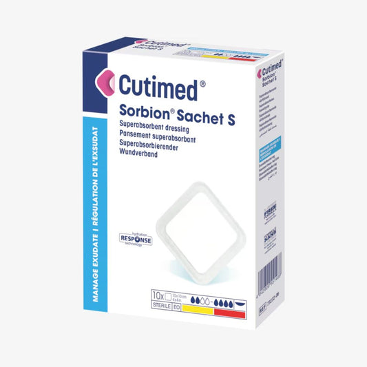 Cutimed Sorbion Sachet S - Super Absorbent Sterile Dressing - Box of 10