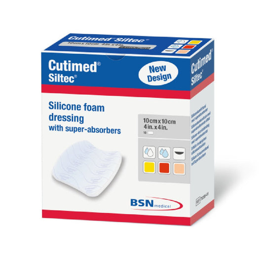 Cutimed Siltec Silicone Foam Dressings, Sterile