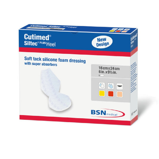 Cutimed Siltec Silicone Foam Dressings, 2D Heel Sterile