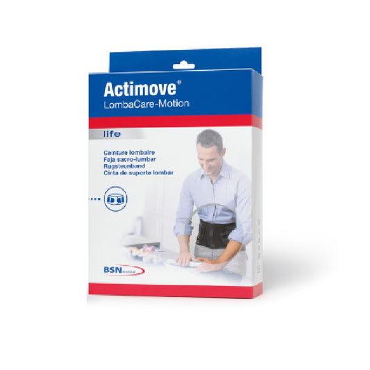 Actimove LombaCare-Motion Back Support W/ Dual Panels, Black