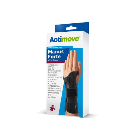 Actimove Professional Line Manus Forte Wrist Brace, Left, Black