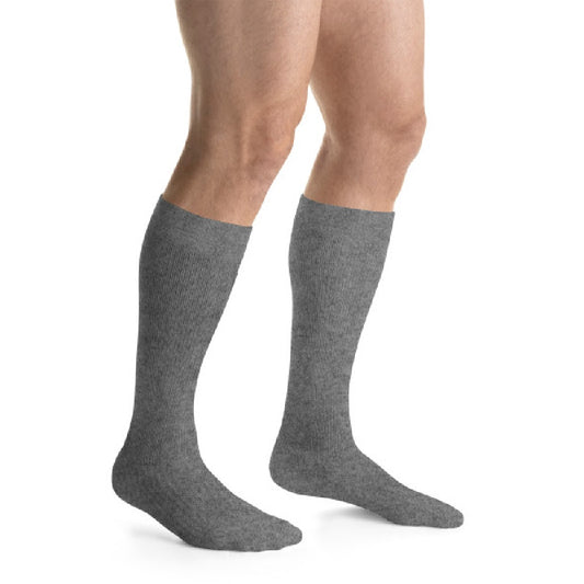 JOBST ActiveWear Compression Socks, Knee High, Closed Toe, Steel Grey