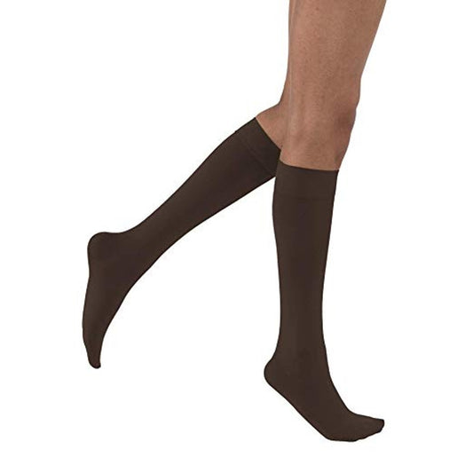 JOBST Opaque Compression Stockings, 15-20 mmHg, Knee High, Closed Toe