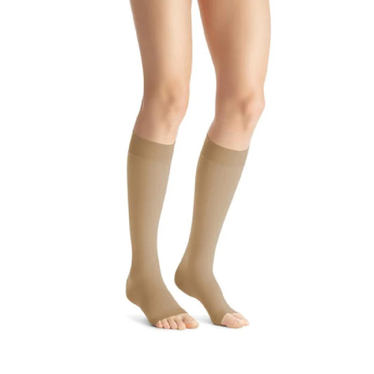 JOBST Opaque 20-30 mmHg Knee High Stockings, Open Toe, Natural