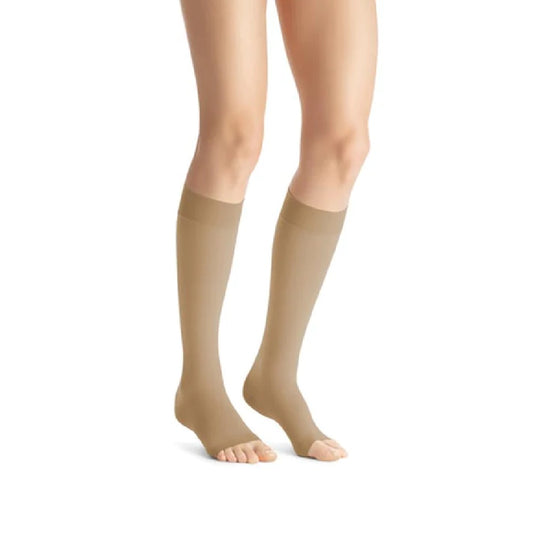 JOBST Opaque 30-40 mmHg Knee High Stockings, Open Toe, Natural