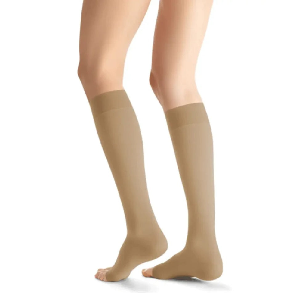 Softfit Jobst Opaque 20-30 mmHg Knee High SoftFit Stockings, Open Toe, Natural ...