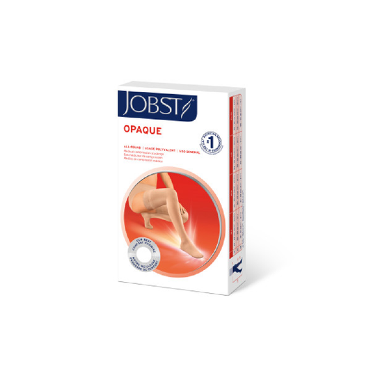 JOBST Opaque Compression Stockings 20-30 mmHg Thigh High Silicone Dot Band Closed Toe Classic